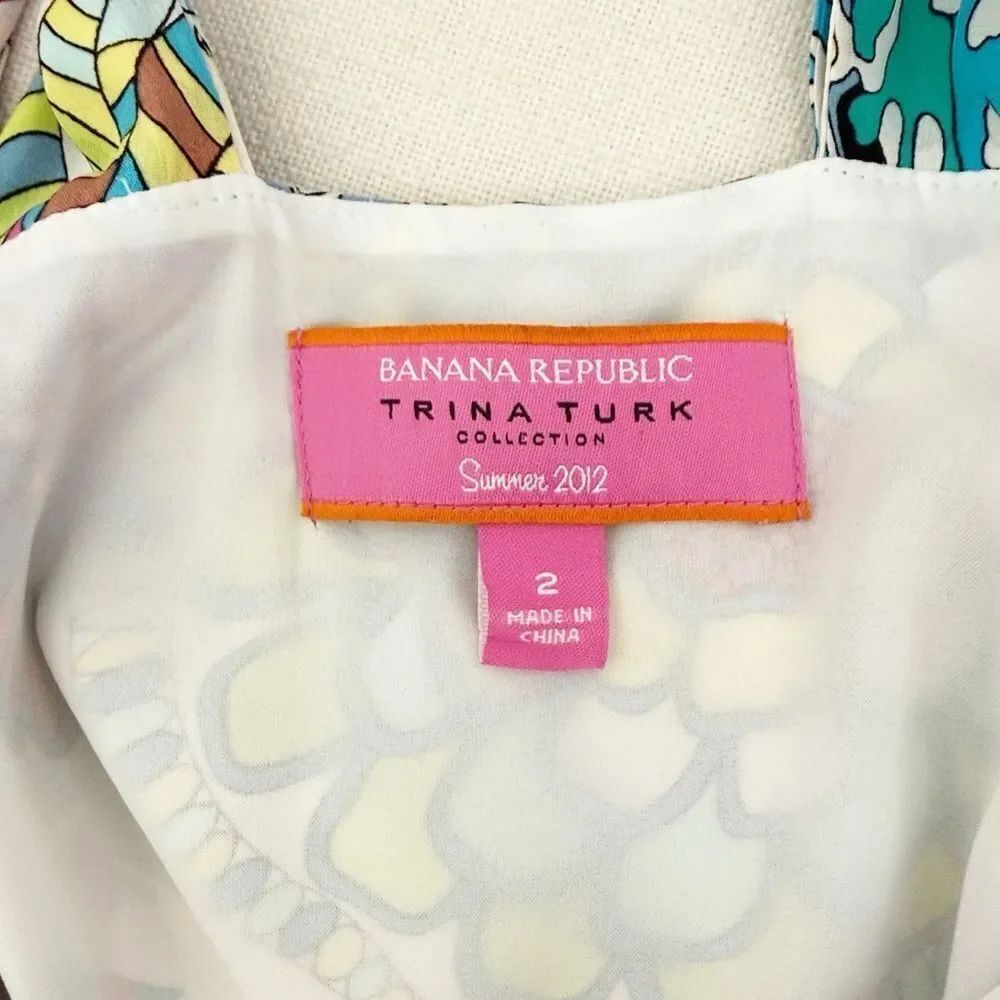 Banana Republic x Trina Turk 100% Silk - Picture 12 of 13